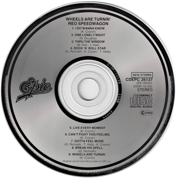 REO Speedwagon : Wheels Are Turnin' (CD, Album)