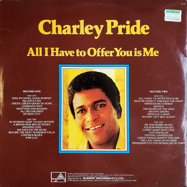 Charley Pride : All I Have To Offer You Is Me (2xLP, Comp)