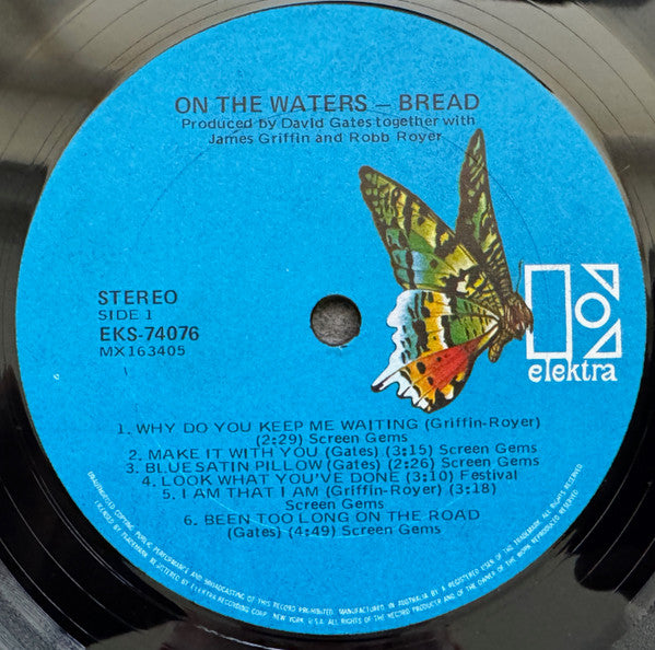 Bread : On The Waters (LP, Album)