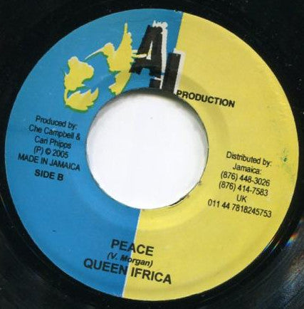 Conrad Crystal, Sugar Roy / Queen Ifrica : All For Them Self / Peace (7")