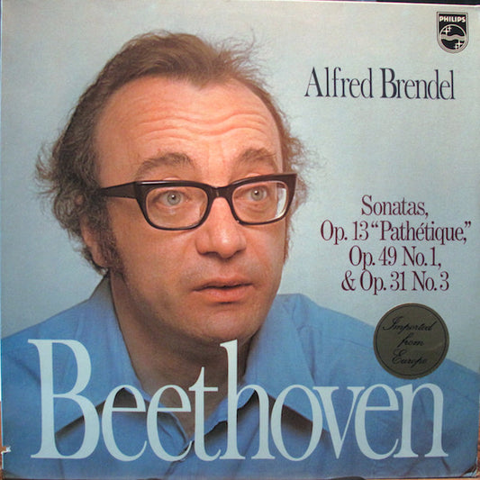Beethoven*, Alfred Brendel : Sonatas Op.13, Op. 49 No. 1, Op. 31 No. 3 (LP)