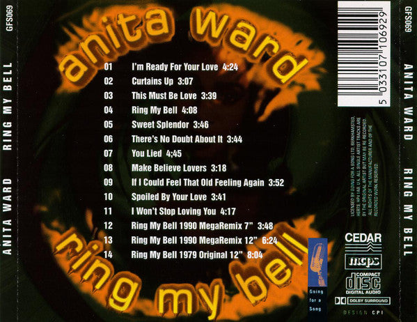 Anita Ward : Ring My Bell (CD, Comp, Dol)