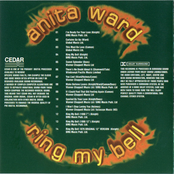 Anita Ward : Ring My Bell (CD, Comp, Dol)