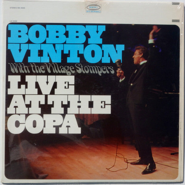 Bobby Vinton With The Village Stompers : Live At The Copa (LP, Ter)