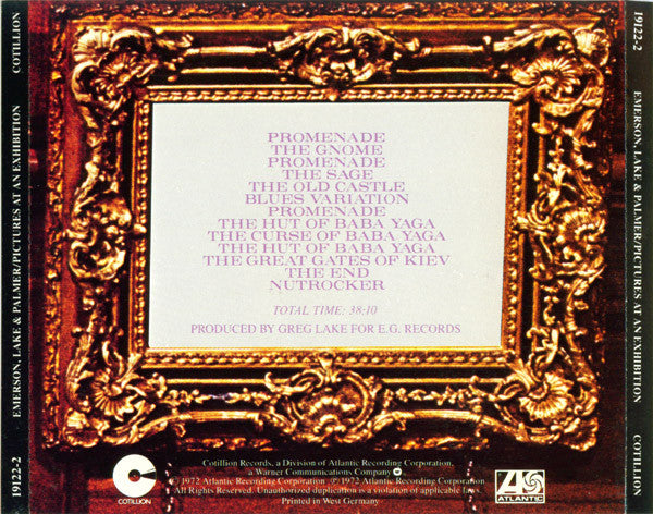 Emerson, Lake & Palmer : Pictures At An Exhibition (CD, Album, RE, Tar)