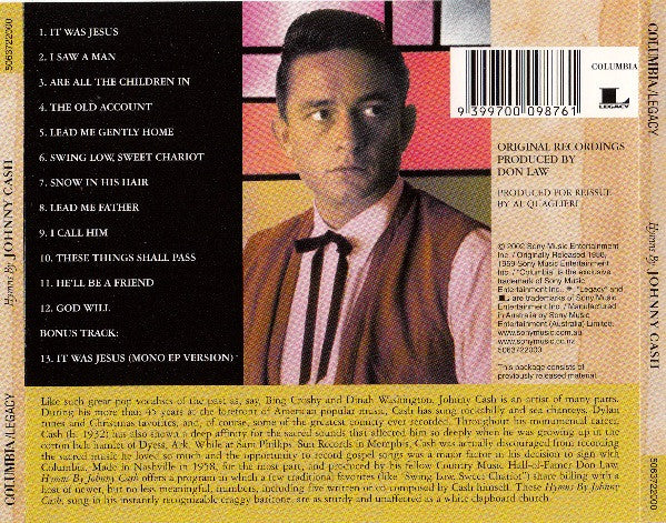 Johnny Cash : Hymns By Johnny Cash (CD, Album, RE)