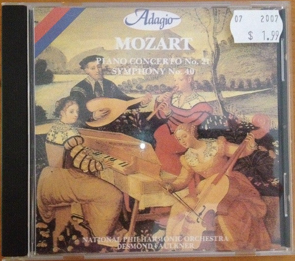 Mozart*, National Philharmonic Orchestra, Desmond Faulkner : Piano Concerto No. 21 / Symphony No. 40 (CD)