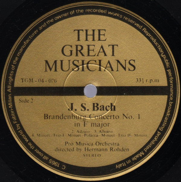 J.S.Bach* : J. S. Bach (Part One) (10")