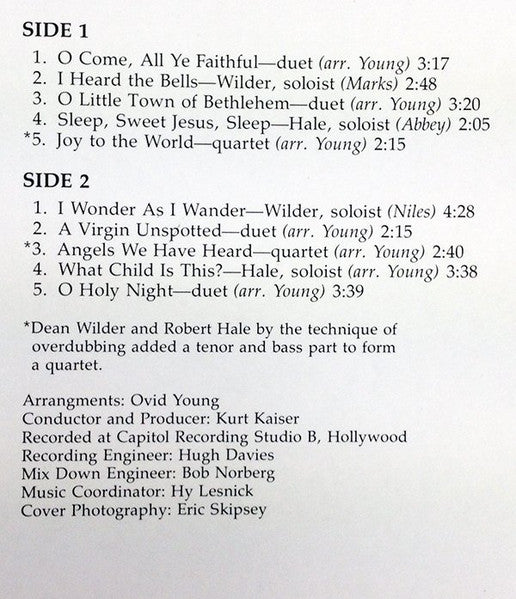 Robert Hale & Dean Wilder : Joy To The World (LP)