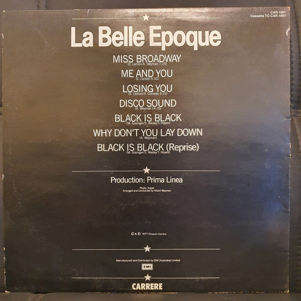 La Belle Epoque* : Miss Broadway (LP, Album, P/Mixed)