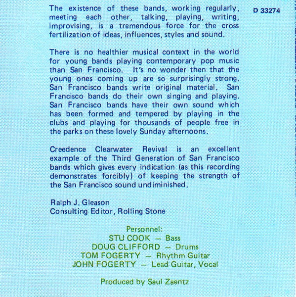 Creedence Clearwater Revival : Creedence Clearwater Revival (CD, Album, RE)