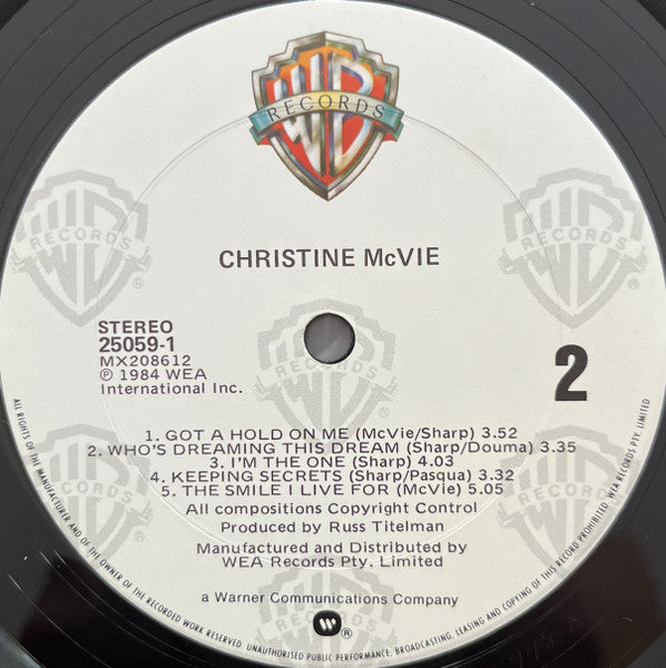 Christine McVie : Christine McVie (LP, Album)