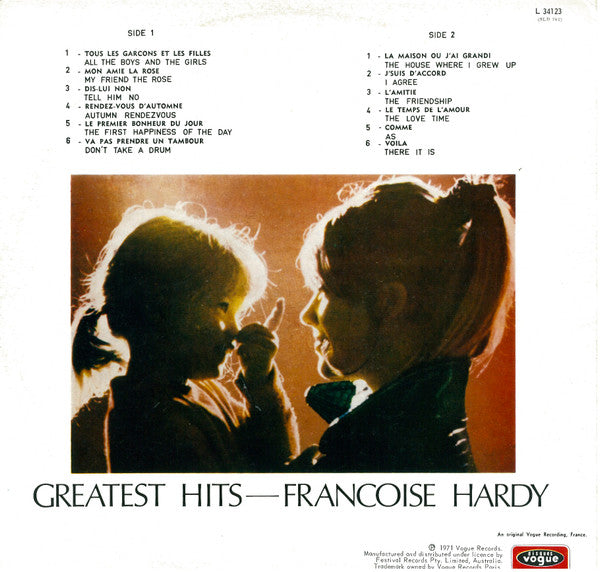 Françoise Hardy : Greatest Hits  (LP, Comp, RE)