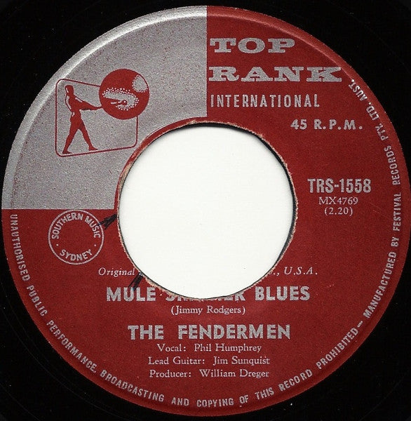 The Fendermen : Mule Skinner Blues (7", Single)