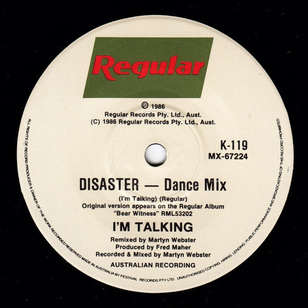I'm Talking : How Can It Be (7", Single, Ltd, Pic)