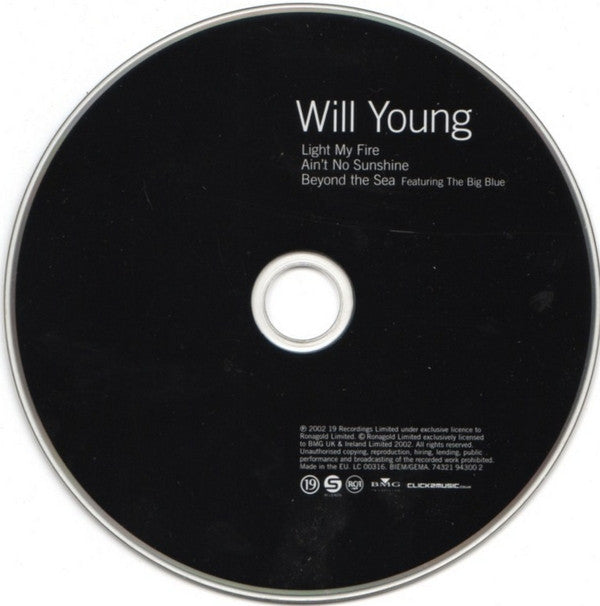 Will Young : Light My Fire (CD, Single, Son)