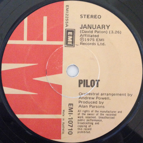 Pilot : January (7", Single)