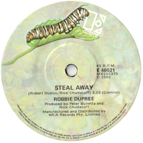 Robbie Dupree : Steal Away  (7", Single)