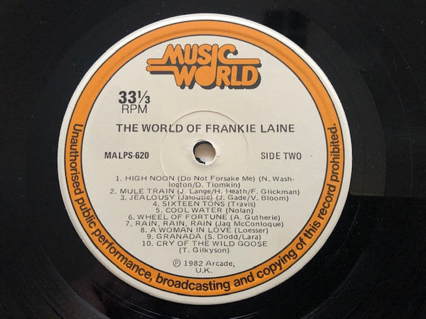 Frankie Laine : The World Of Frankie Laine (LP, Comp)