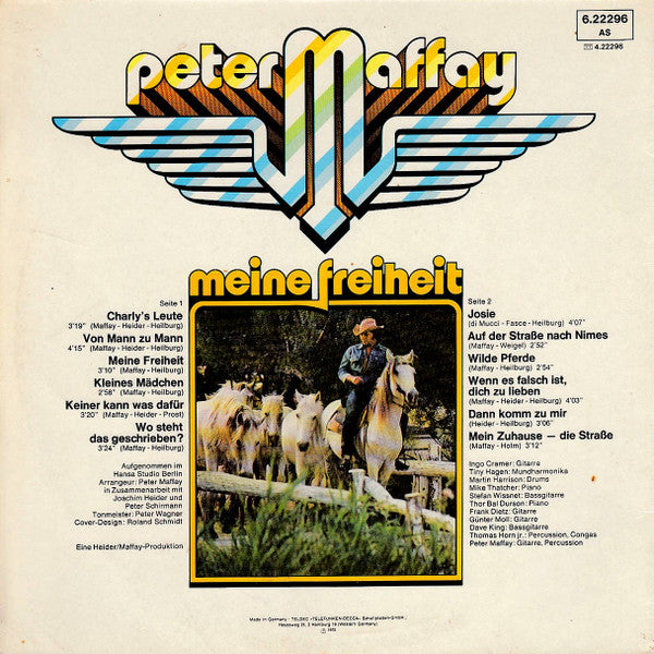 Peter Maffay : Meine Freiheit (LP, Album, Gat)