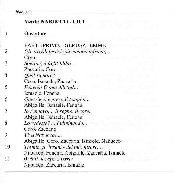 Giuseppe Verdi - Callas*, Vittorio Gui : Nabucco (2xCD, RE, RM)