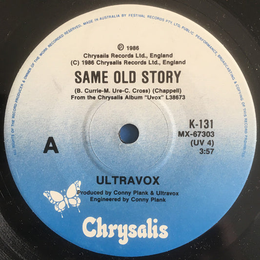 Ultravox : Same Old Story (7", Single)