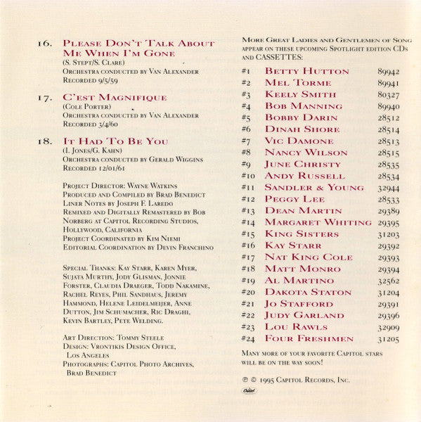 Kay Starr : Spotlight On ... Kay Starr (CD, Comp)