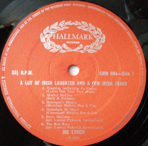 Joe Lynch : A Lot Of Irish Laughter......And A Few Irish Tears (LP)