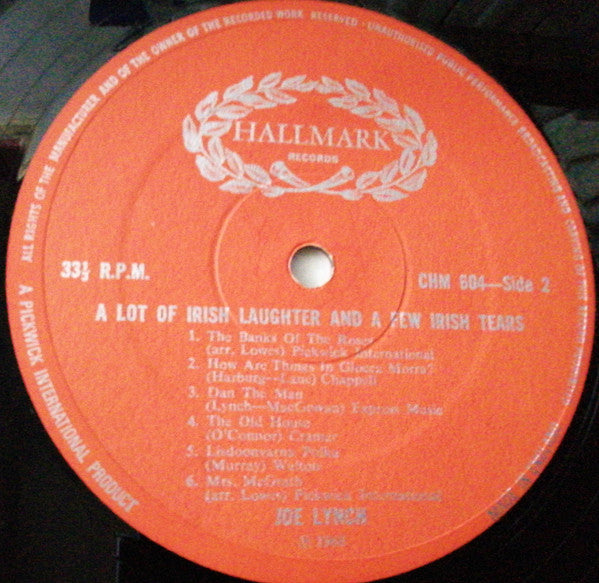 Joe Lynch : A Lot Of Irish Laughter......And A Few Irish Tears (LP)