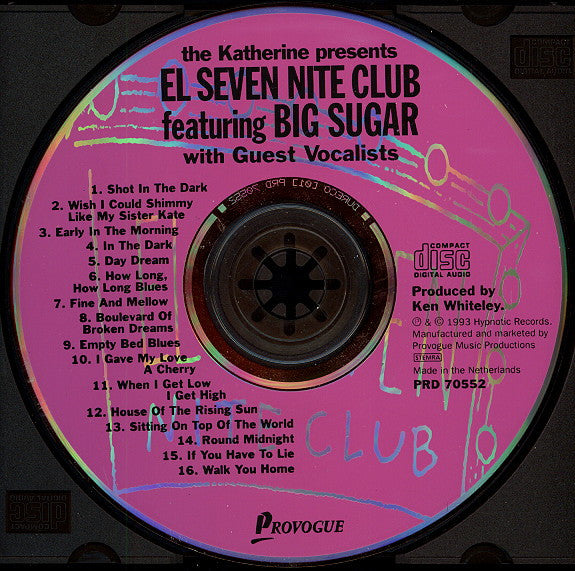 Big Sugar : El Seven Nite Club (CD, Album)
