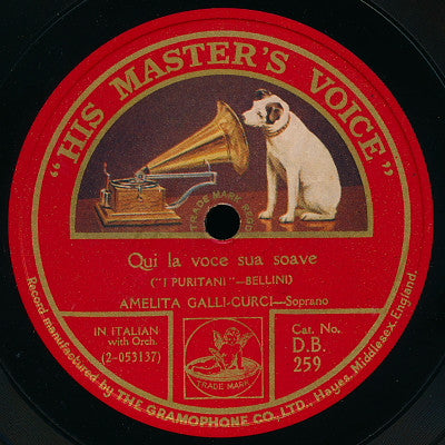 Amelita Galli-Curci : Qui La Voce Sua Soave / Quel Guardo, Il Cavaliere: Cavatina (Shellac, 12")