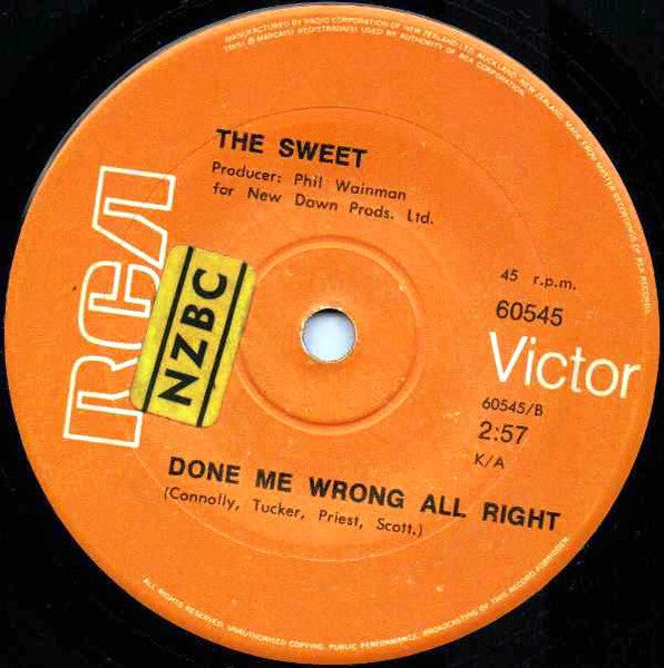 The Sweet : Co-Co (7", Single, Mono)