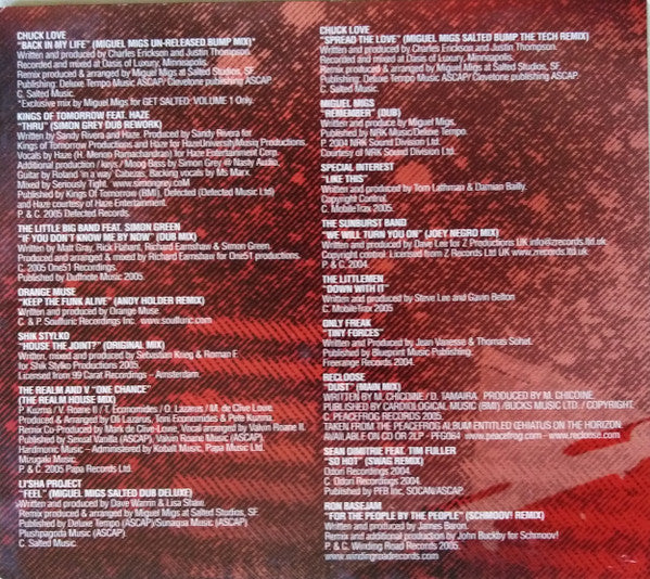 Miguel Migs : Get Salted Volume 1 (CD, Mixed)