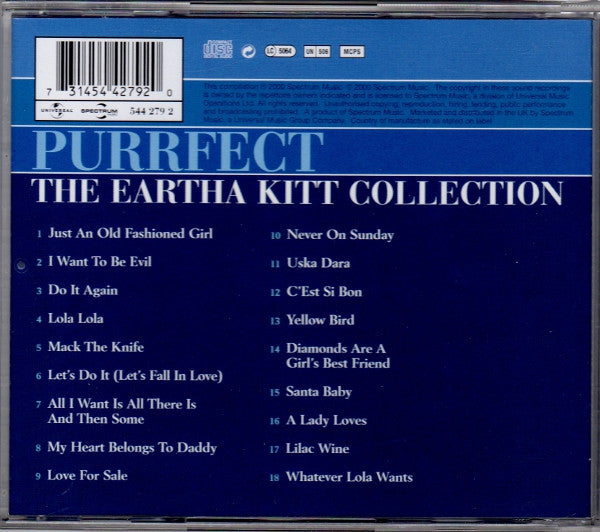 Eartha Kitt : Purrfect (The Eartha Kitt Collection) (CD, Comp, RE)