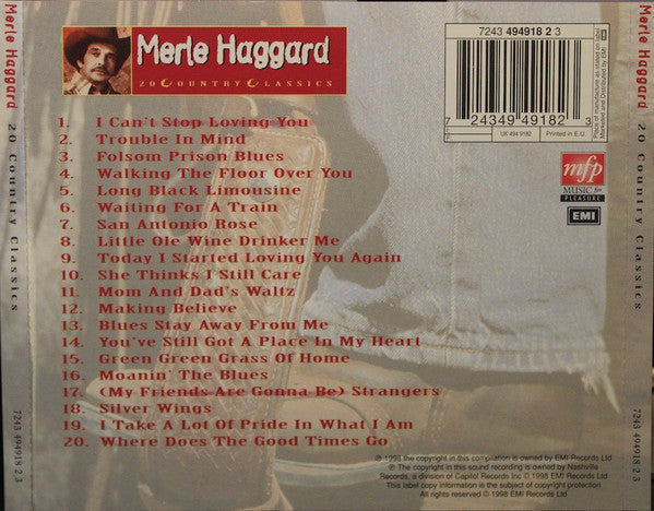 Merle Haggard : 20 Country Classics (CD, Comp)