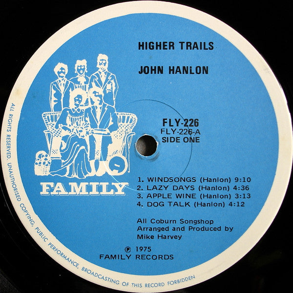 John Hanlon (2) : Higher Trails (LP, Album)