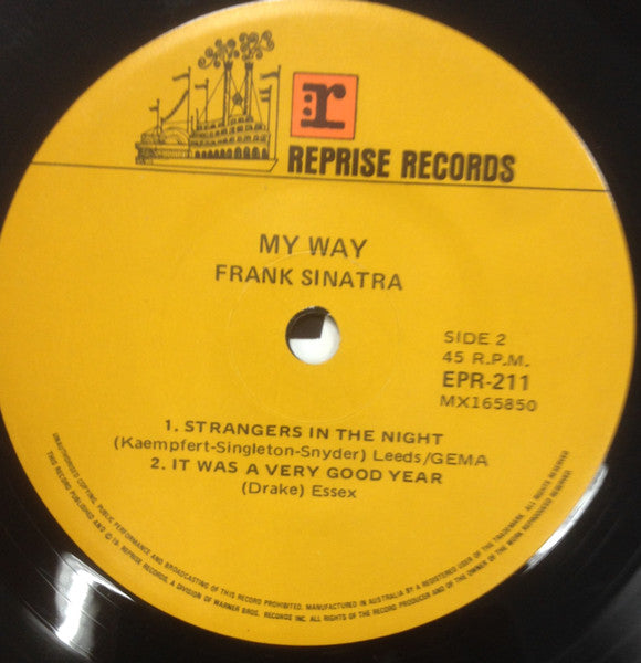 Frank Sinatra : My Way (7", EP)