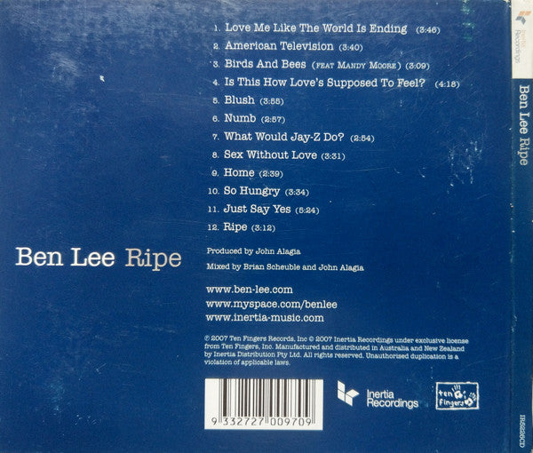 Ben Lee : Ripe (CD, Album)