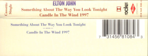 Elton John : Something About The Way You Look Tonight / Candle In The Wind 1997 (Cass, Single, Dol)
