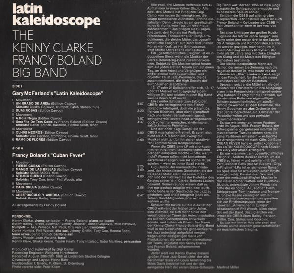 The Kenny Clarke - Francy Boland Big Band* : Latin Kaleidoscope (LP, Album, RE, RP, Gat)