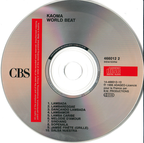 Kaoma : Worldbeat (CD, Album)