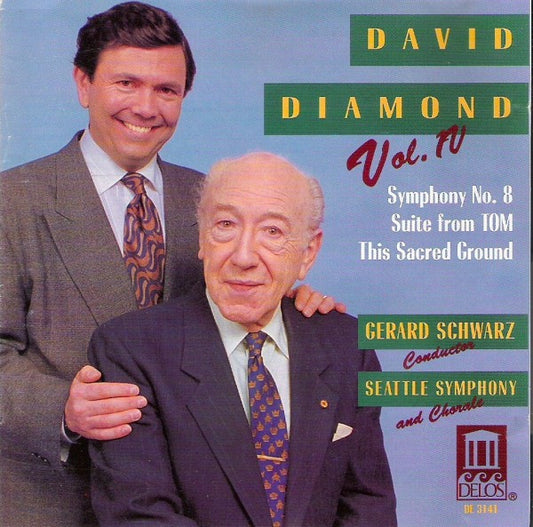 David Diamond (2) - Gerard Schwarz, Seattle Symphony* And Seattle Symphony Chorale : Vol. IV (Symphony No. 8 / Suite From Tom / This Sacred Ground) (CD)