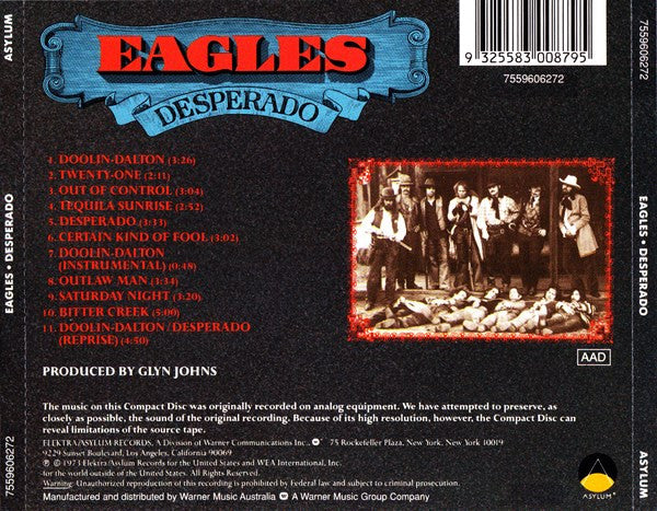Eagles : Desperado (CD, Album, RE, RM)