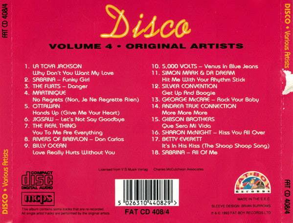 Various : Disco - Volume Four (CD, Comp)