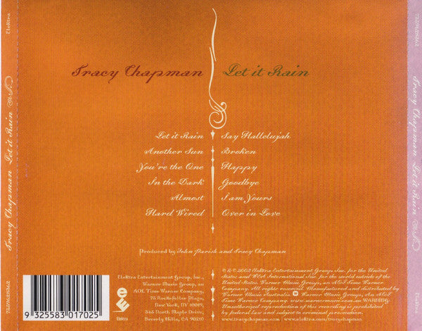 Tracy Chapman : Let It Rain (CD, Album)