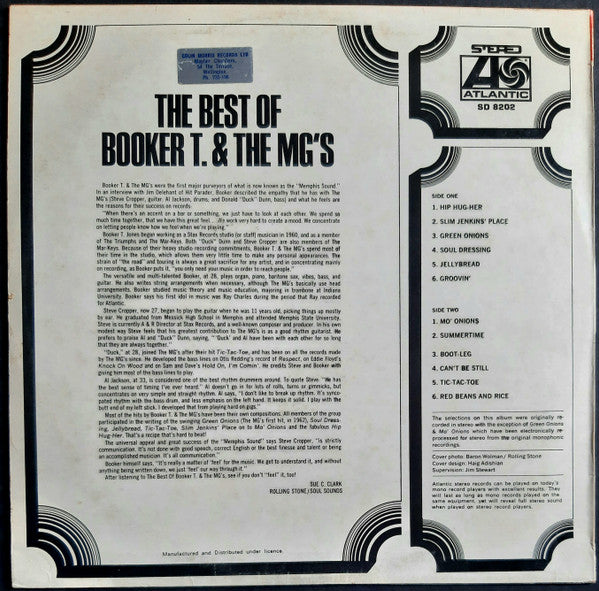 Booker T & The MG's : The Best Of Booker T. & The MG's (LP, Comp, RE)