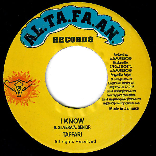 Bob Andy / Taffari : Almighty Dolla / I Know (7")
