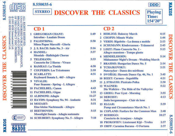 Various : Discover The Classics (2xCD, Comp)