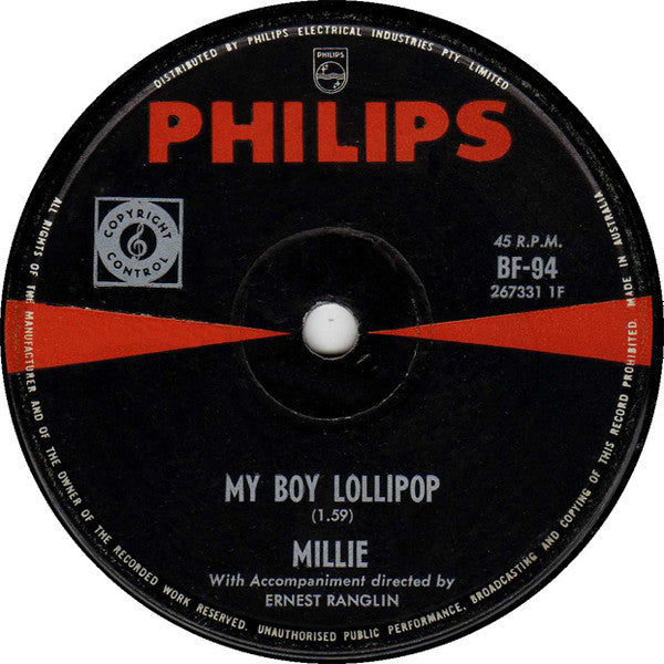 Millie Small : My Boy Lollipop (7", Single)