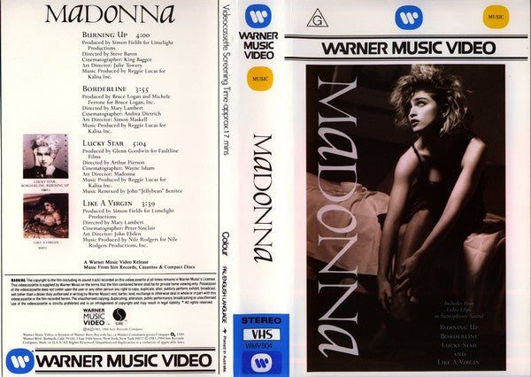 Madonna : Madonna (VHS, Comp, PAL)